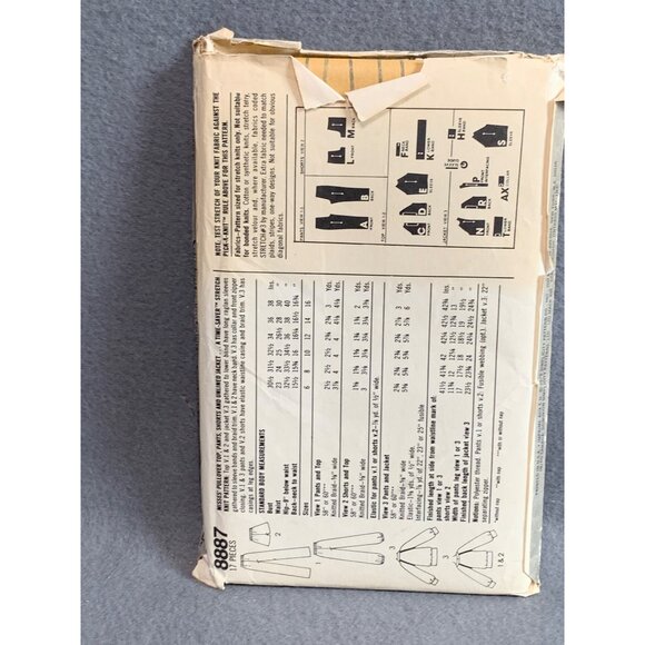 Simplicity 8887 Womens Shirt Jacket Short Pant Pattern Size 10 12 14 - uncut - Picture 2 of 2